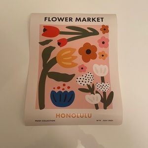 Society 6 flower market posters brand new